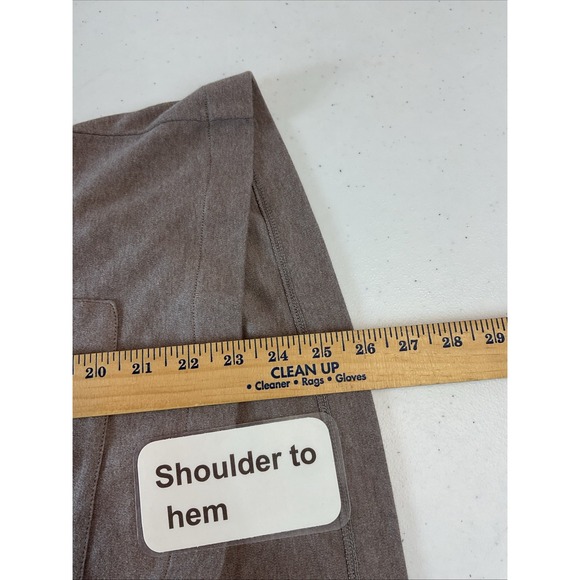 Pact Airplane Blazer size XL Brown/‎ Tan Women neutral casual preppy sustainable - Picture 11 of 12